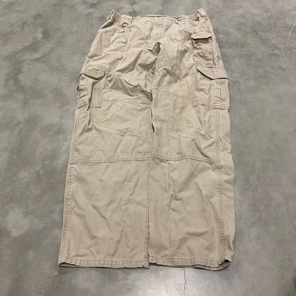 5.11 Tactical Mens 74251 Cotton Canvas Cargo Pants Tan Khaki 34x32 Utility Work